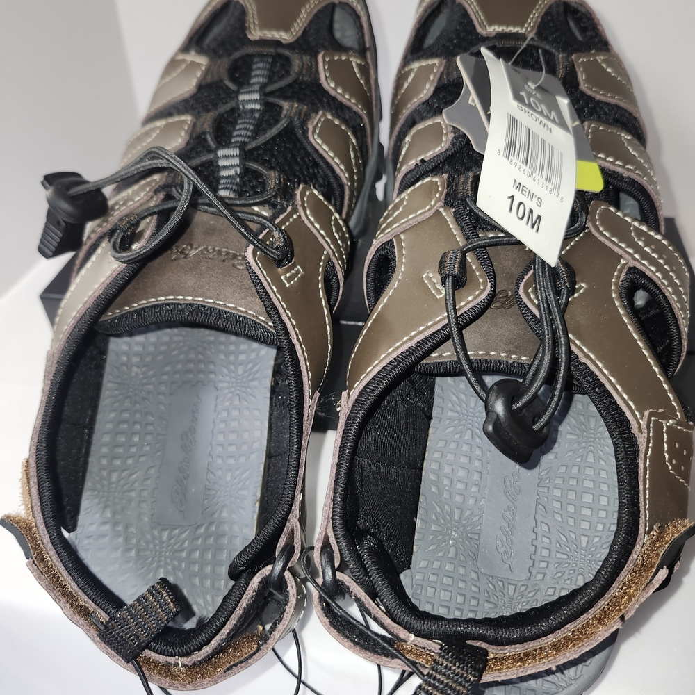 Eddie Bauer Brown and Black Men's Sandals
